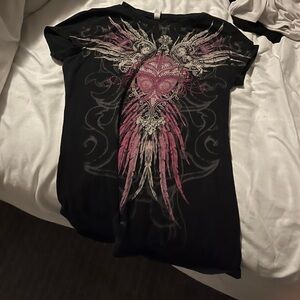 Stylish beaded shirt - similar to affliction shirt style